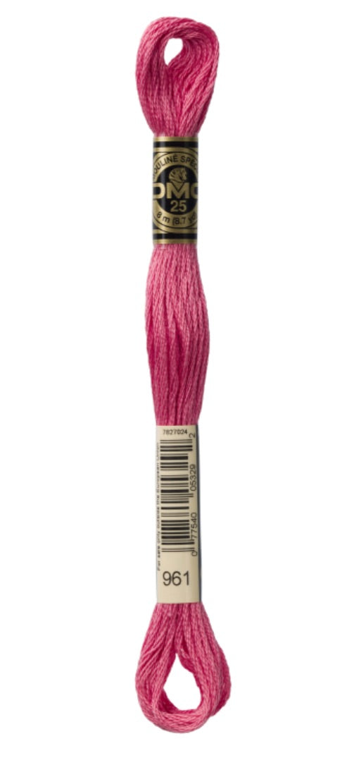 DMC-Six Strand Embroidery Floss-961-8m/8.7y #961