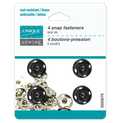 Unique Sewing-4 Snap Fasteners-Sew On #3035075