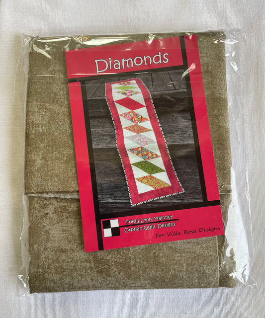 Orphan Quilt Designs-Diamonds-Table Runner Kit #OQD-K