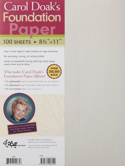 Carol Doak’s-Foundation Paper #10985
