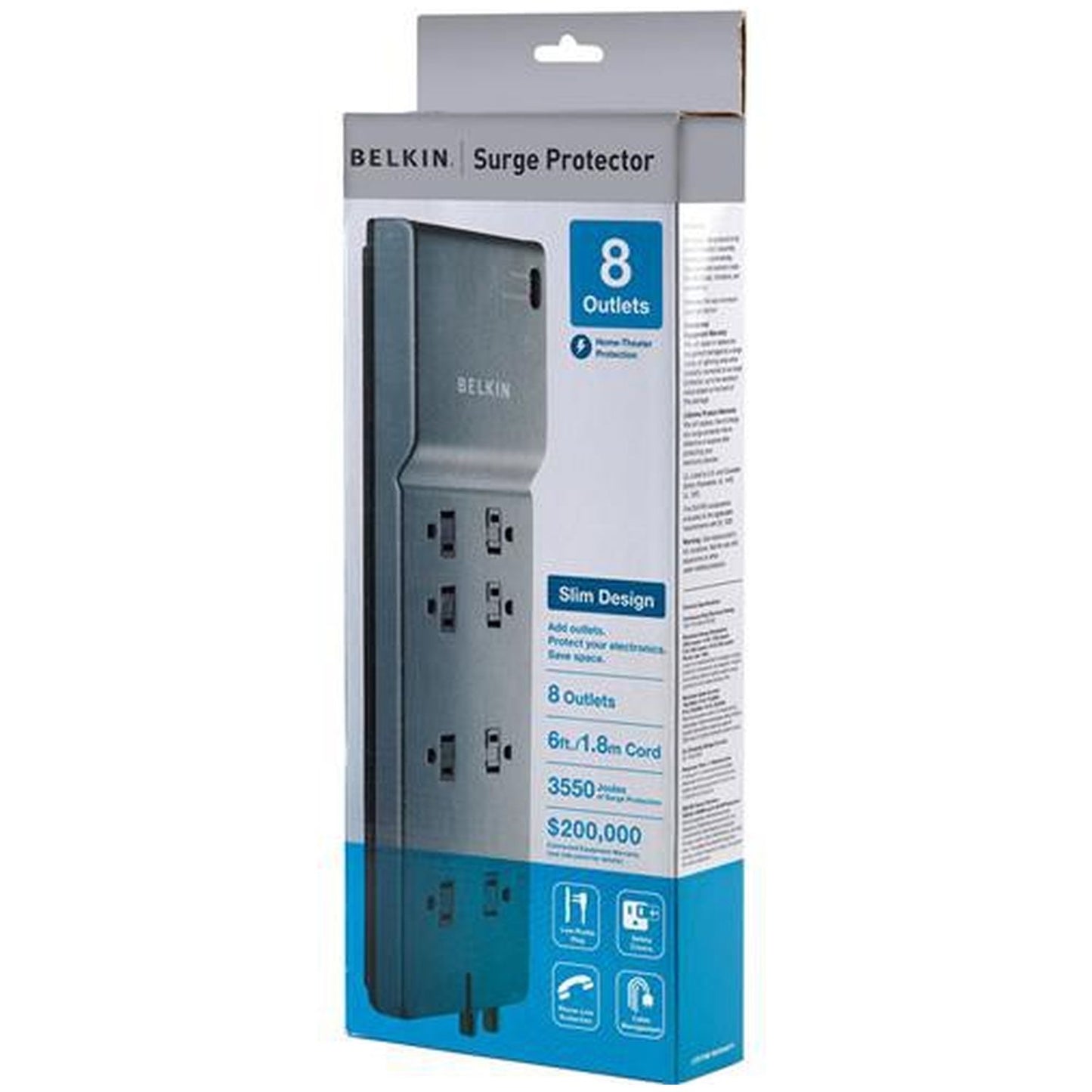 Belkin-Surge Protector-8 Outlets #2921CP