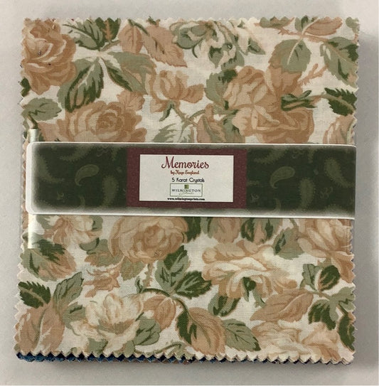 Wilmington Prints-Memories-Charm Pack-42 Squares-5” Squares #508-696-508