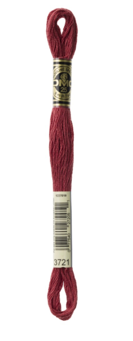 DMC-Six Strand Embroidery Floss-3721-8m/8.7y