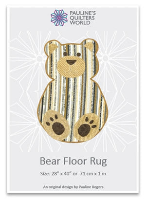 Pauline’s Quilter’s World-Bear Floor Rug-Pattern #BEFRP