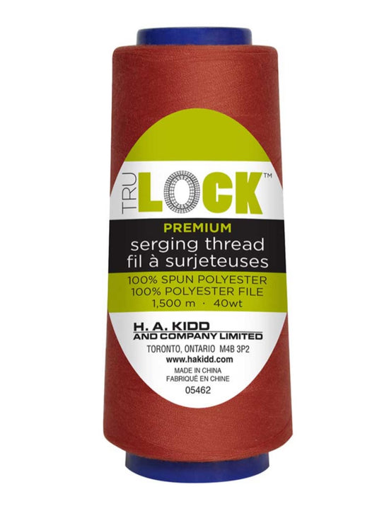 TruLock-Premium Serging Thread-1500m-Barn Red