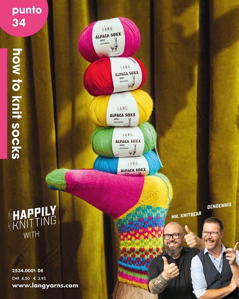 Lang Yarns-Happy Knitting-How to Knit Socks-Knit Pattern Book #2534-00002