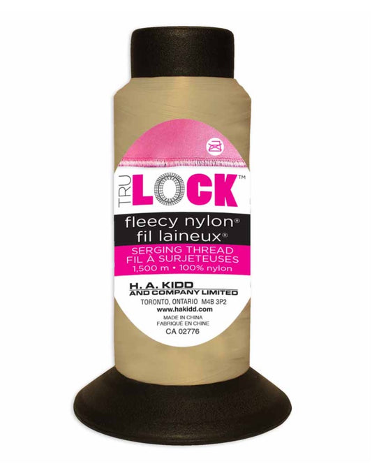 Tru Lock-Fleecy Nylon Serging Thread-1500m/1640y-Beige #1006035