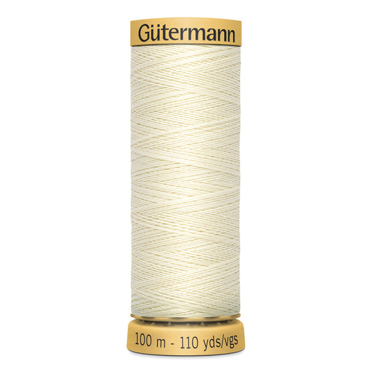 Gütermann-100% Cotton Thread-100m/110y-Ivory #1040