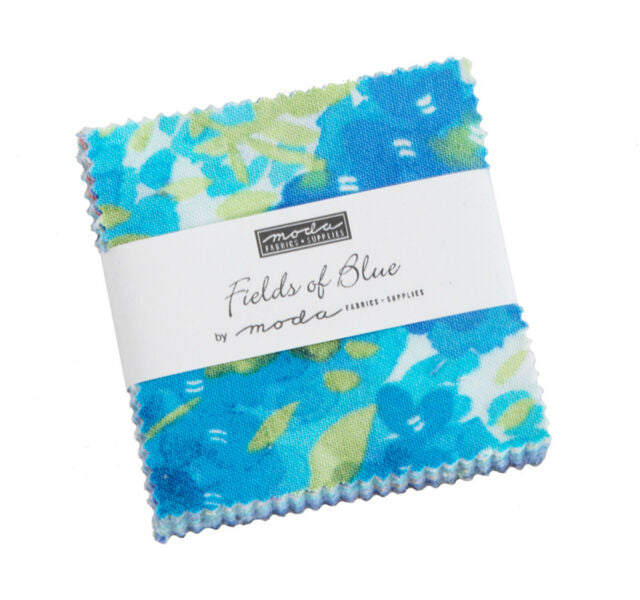 Moda Fabrics-Fields Of Blue-Charm Pack-42 Squares-5 Squares #50978