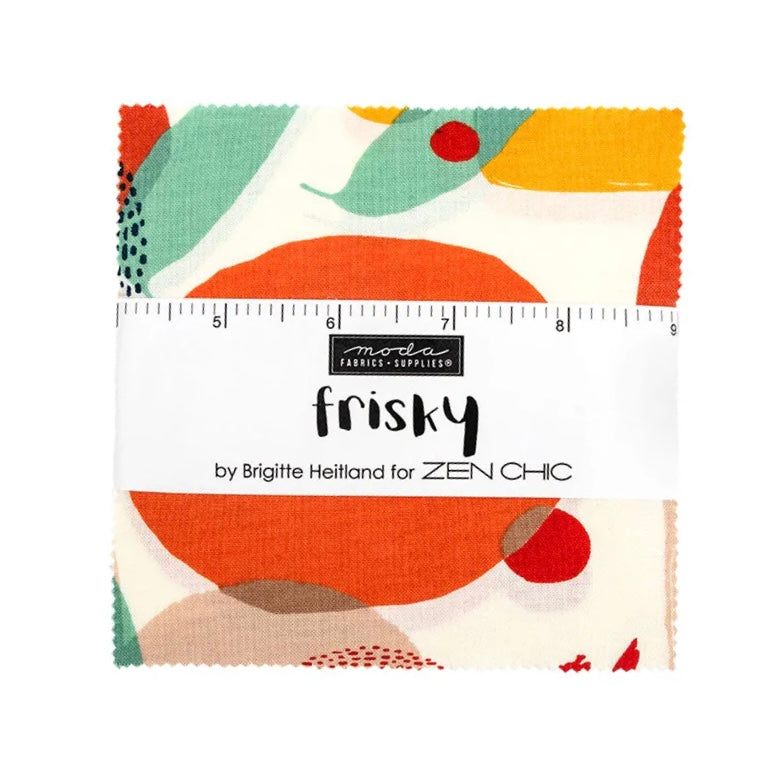 Moda Fabrics-Frisky-Charm Pack-42 Squares-5” Squares #CP0017