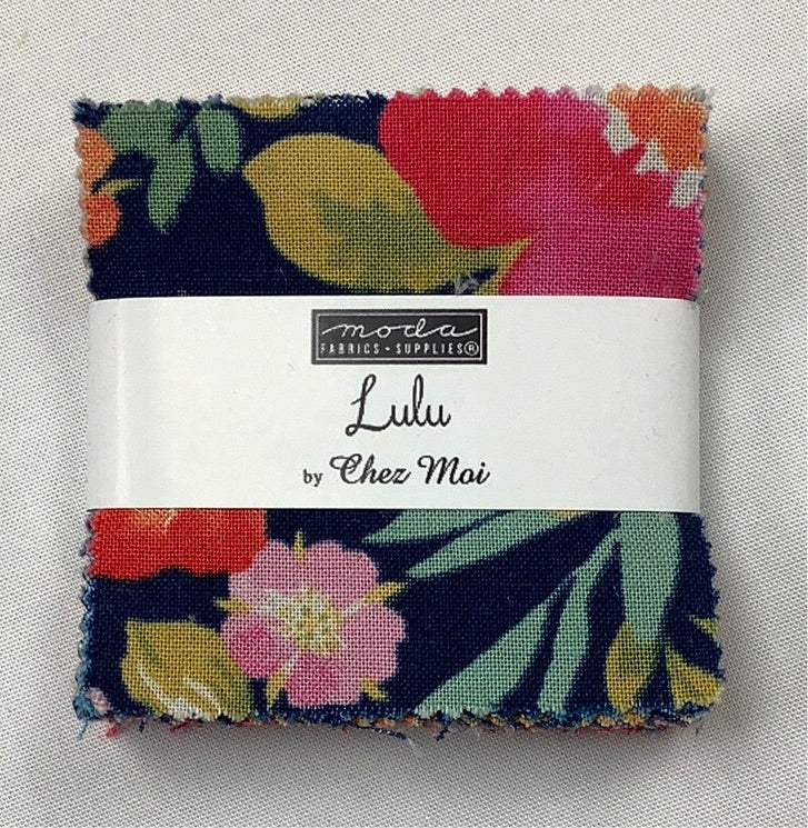 Moda Fabrics-Lulu-Mini Charm Pack-42 Squares-2.5” Squares #CP0002