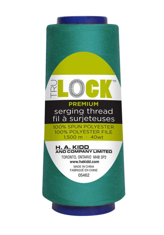 TruLock-Premium Serging Thread-1500m-Aqua #1005427