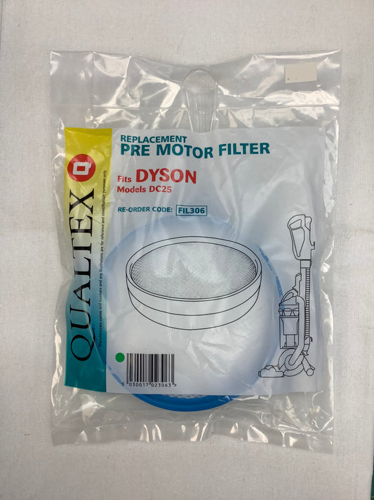 Qualtex-Replacement Pre Motor Filter for Dyson DC25 #FIL306