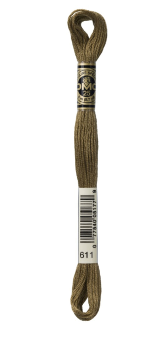 DMC-Six Strand Embroidery Floss-611-8m/8.7y #611