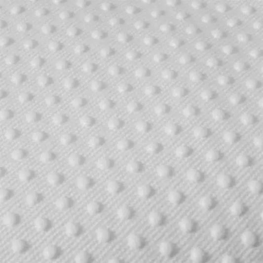 Dotted Non-Slip-Slipper Sole Fabric-18” Wide-White