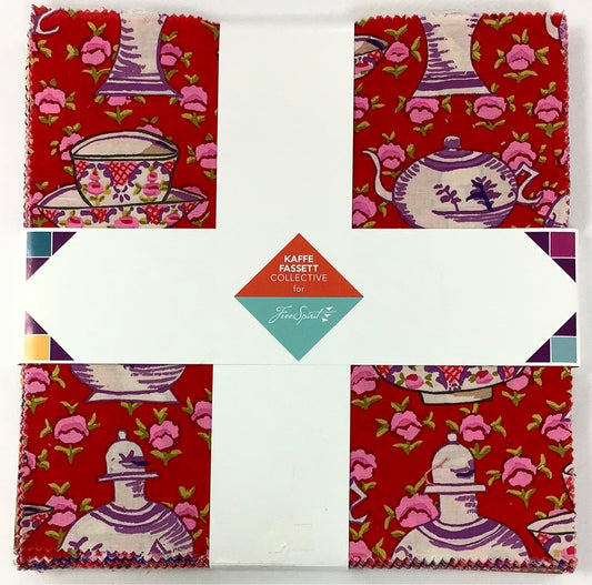 Free Spirit-Kaffe Fassett-Sunrise-10” Stacker-42 Squares-10” x 10” Squares