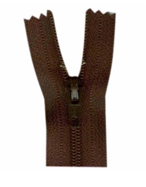 Costumakers-Closed End General Purpose Light Weight-Brown-Zipper (20cm)