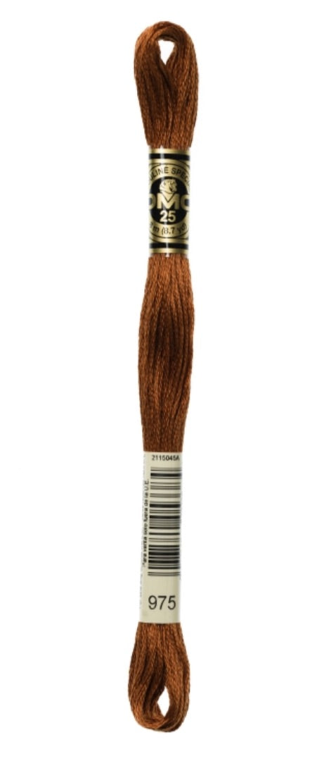 DMC-Six Strand Embroidery Floss-975-8m/8.7y #975