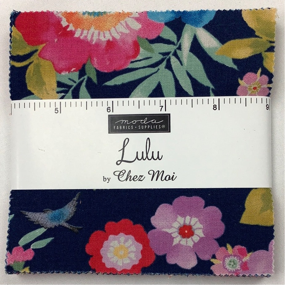 Moda Fabrics-Lulu-Charm Pack-42 Squares-5” Squares #CP0014