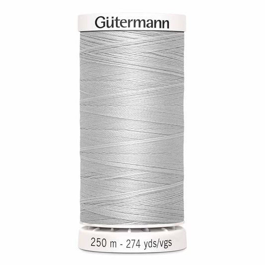 Gütermann-Polyester Thread-250m/274y-Silver #100-01