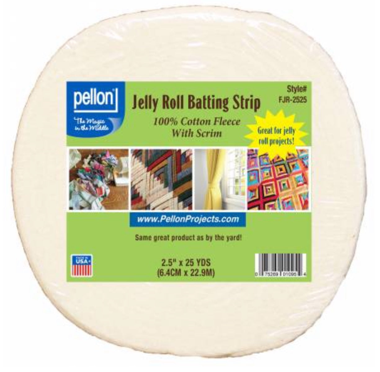 Pellon-Jelly Roll Batting Strip #FJR-2525