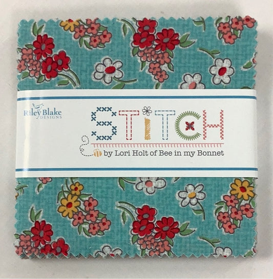 Riley Blake Designs-Stitch-Charm Pack-42 Squares-5” Squares