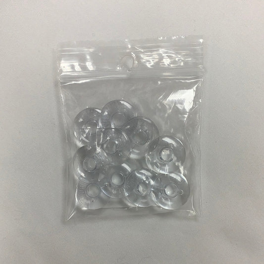 Singer-Clear Plastic Bobbins (10 Pack) #BB-07
