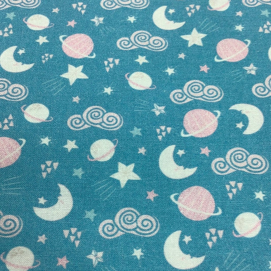 Camelot Fabrics-Celestial Zodiac-Planets-Blue