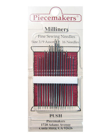 Piecemakers-Milliners-Fine Sewing Needles-Size 3/9 Assorted (16 Piece)