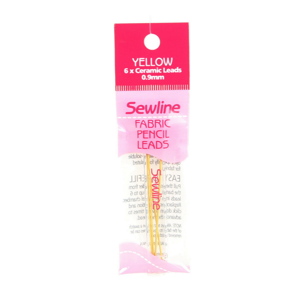 Sewline-Fabric Pencil Leads-0.9mm Lead-Yellow #FAB50008