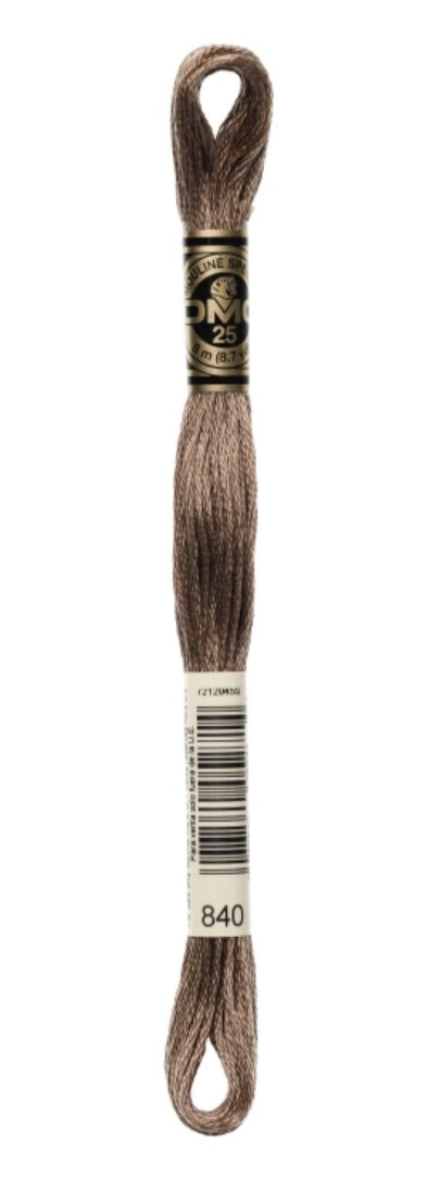 DMC-Six Strand Embroidery Floss-840-8m/8.7y #840