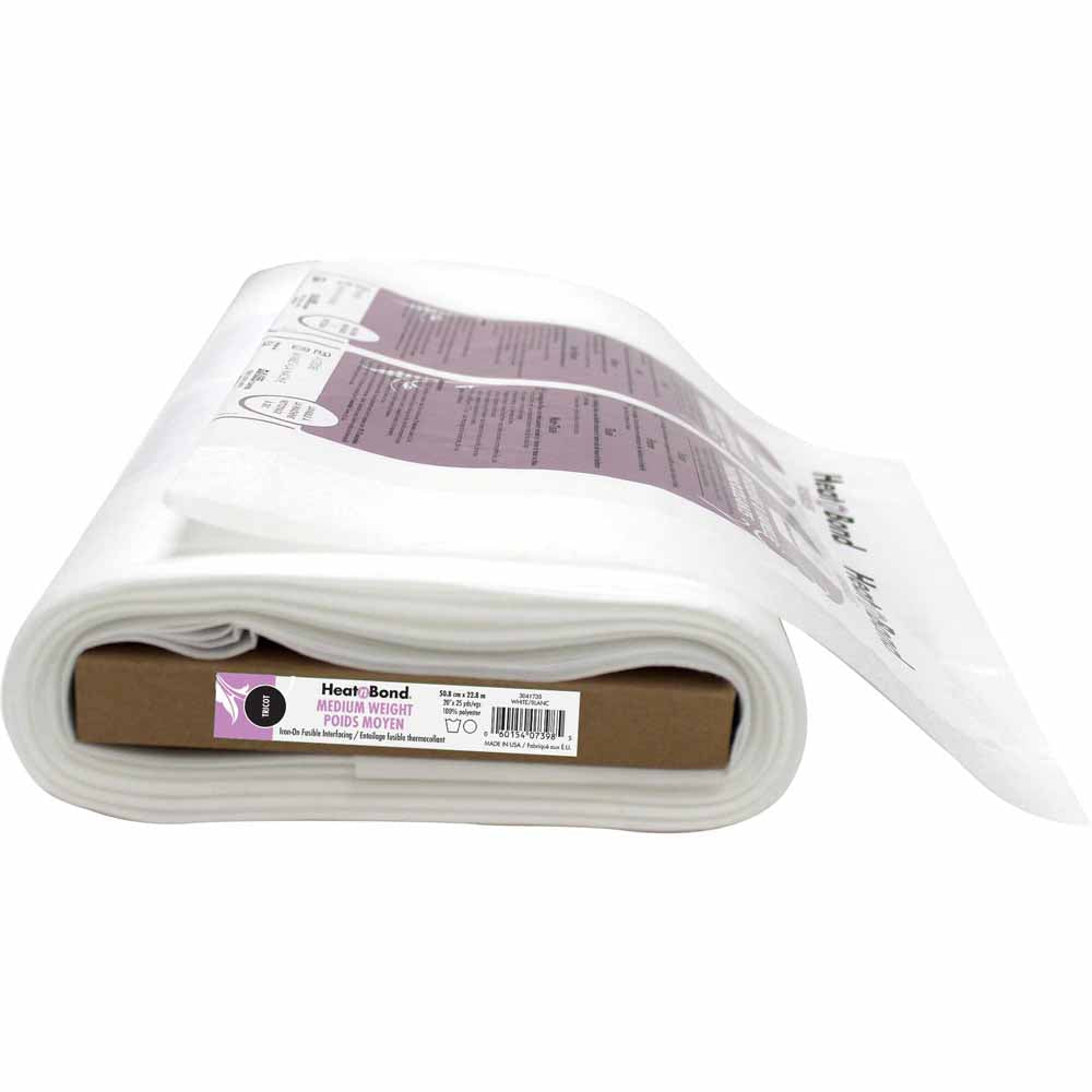 Heat N Bond-Medium Weight-Iron On Fusible Interfacing-White #3041736