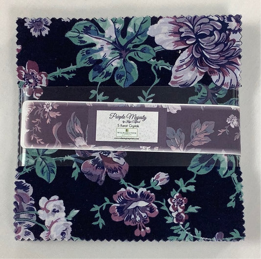 Wilmington Prints-Purple Majesty-Charm Pack-42 Squares-5” Squares #508-684-508