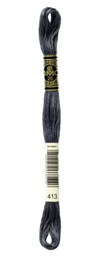 DMC-Six Strand Embroidery Floss-413-8m/8.7y #413