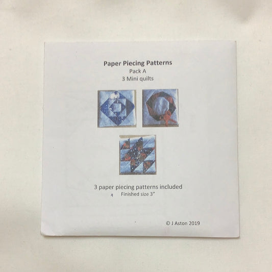 J Aston - Paper Piecing Patterns - Pack A-3 Mini Quilts