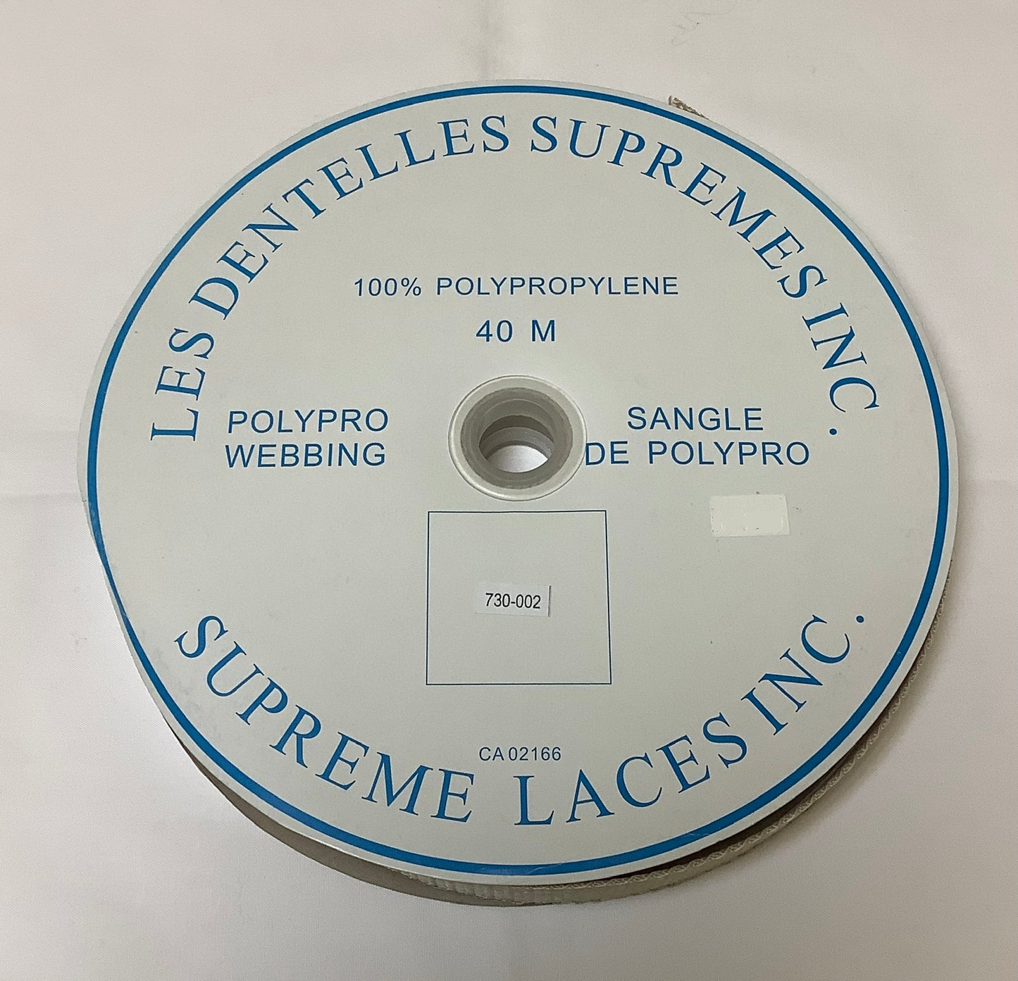 Supreme Laces Inc.-Polypro Webbing-Beige #730-002