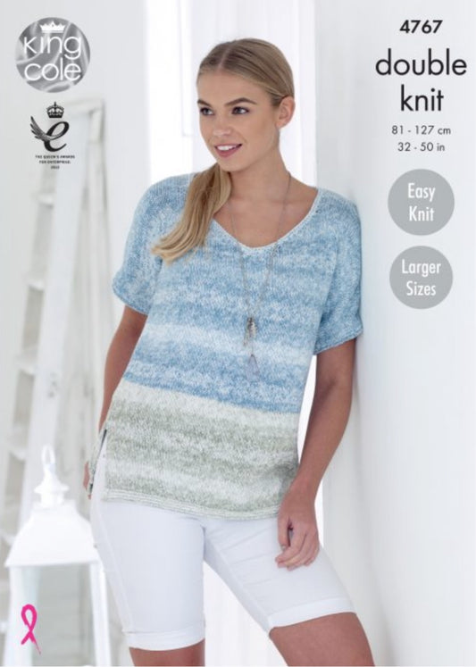 King Cole-Ladies Tops DK-Knit Pattern