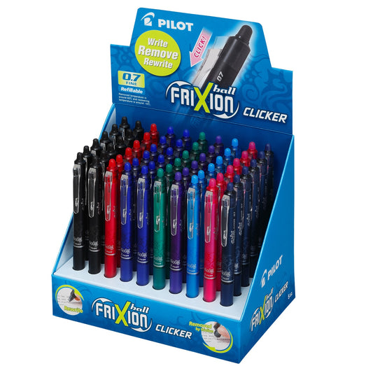 Pilot-Frixion Ball Clicker-Roller Ball Pen #BLRT-FR7-60DPK