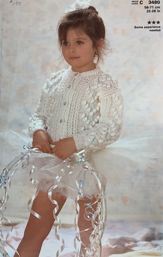 Patons - Fairytots Cardigan Knit Pattern