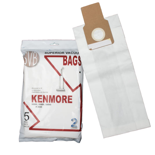 Superior Vacuum Bags-Kenmore-5 Bags-3930