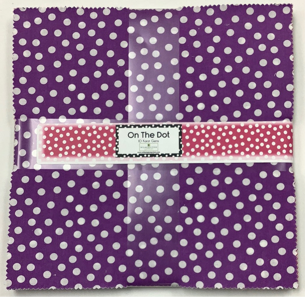 Wilmington Prints-On The Dot-10” Stacker-42 Squares-10” x 10” Squares #512-96-512