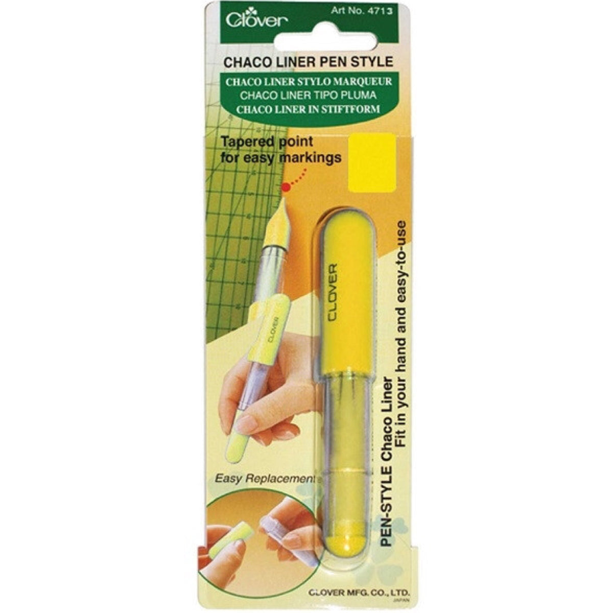 Clover-Chaco Liner Pen Style (Yellow) #4713