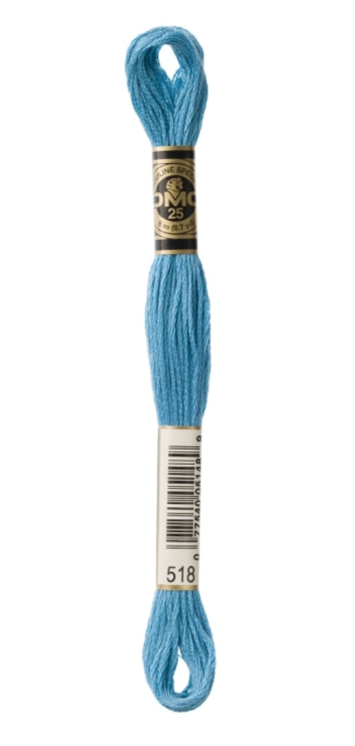 DMC-Six Strand Embroidery Floss-518-8m/8.7y #518