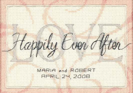 Dimensions-Happily Ever After Wedding Record-Cross Stitch Pattern