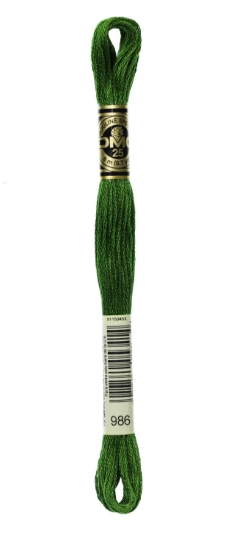 DMC-Six Strand Embroidery Floss-986-8m/8.7y