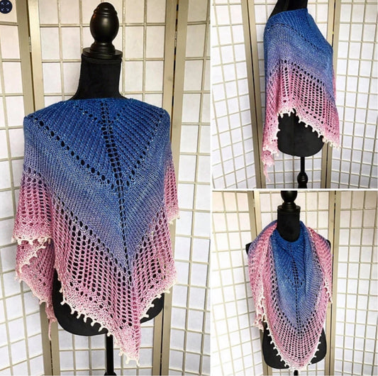 Toye Knits Designs - Phoenix Shawl by TJ Knit Pattern