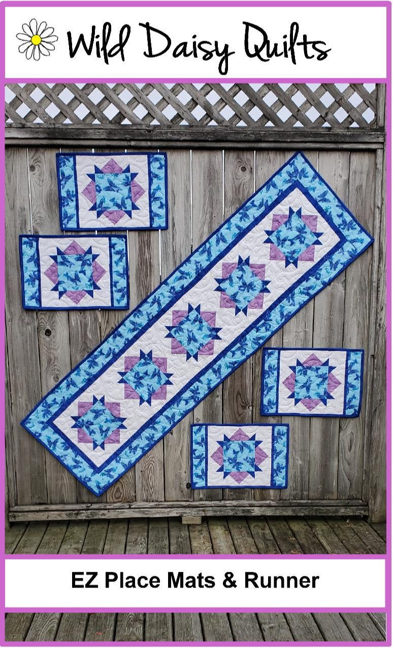 Wild Daisy Quilts-EZ Place Mats & Runner-Pattern #WDQ214