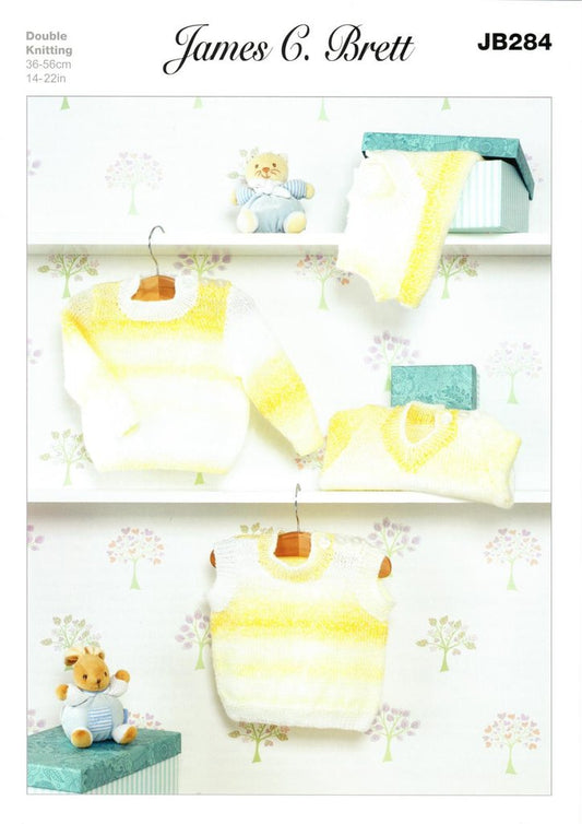 James C Brett - Sweaters and Slipover Knit Pattern