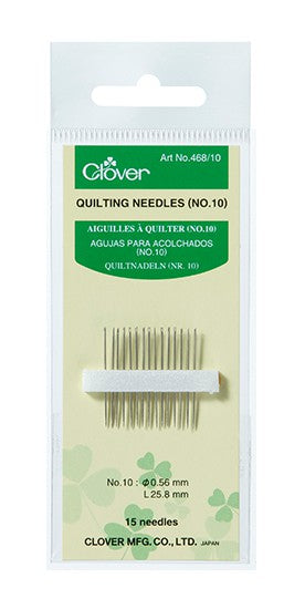 Clover-Quilting Needles-(No.10) #468/10