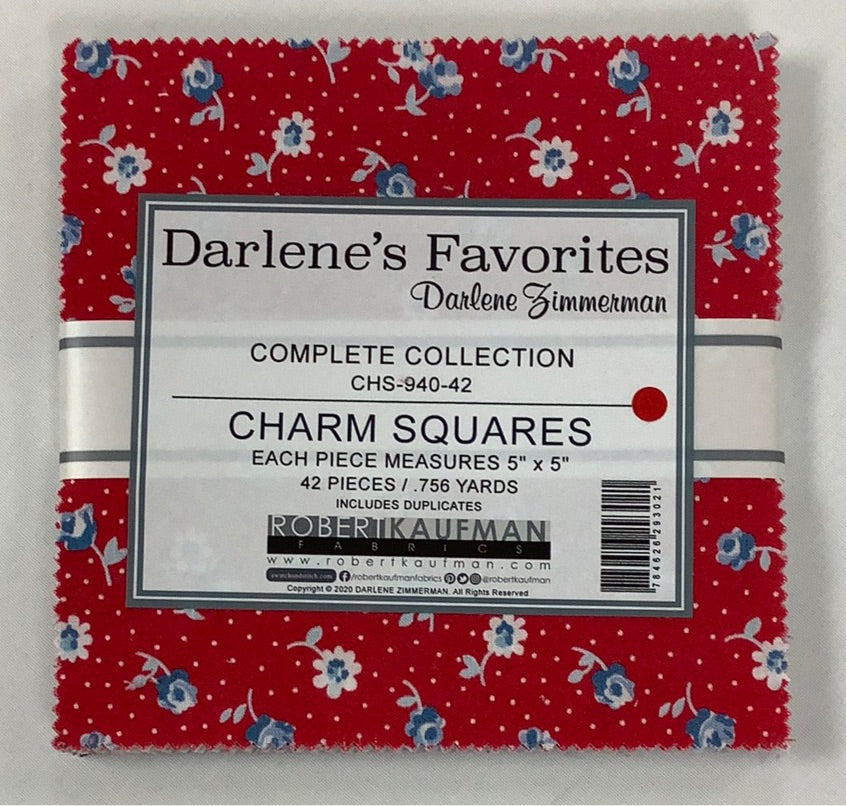 Robert Kaufman-Darlene’s Favorites-Charm Pack-42 Squares-5” Squares #CHS-940-42